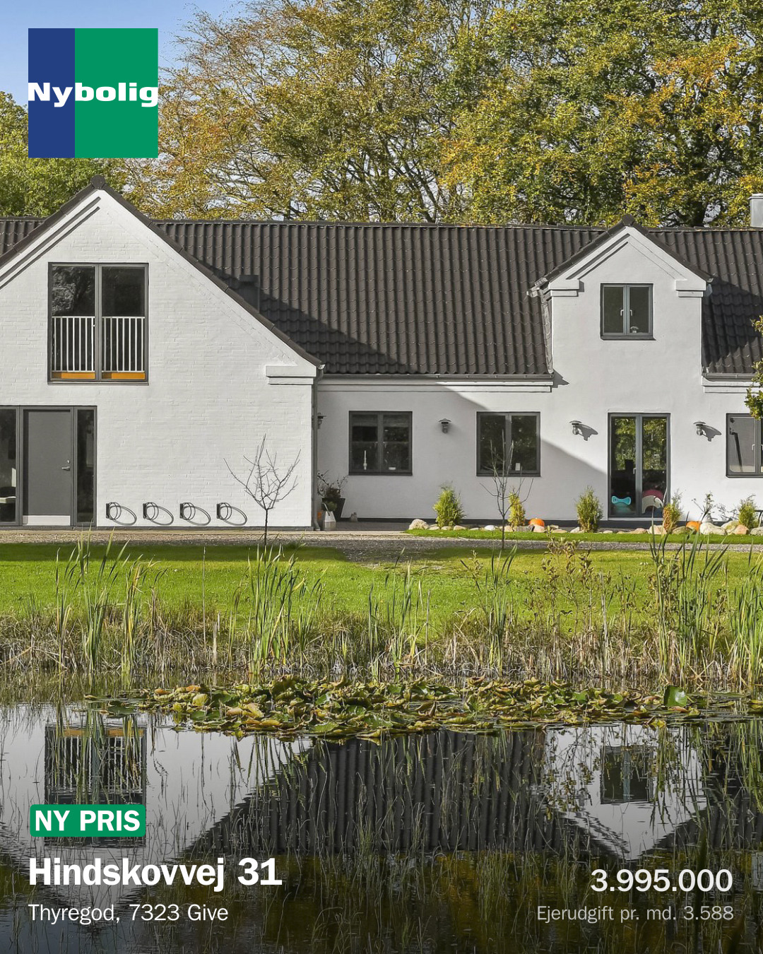 Nybolig Grindsted præsenterer ny pris på idyllisk landejendom tæt på naturen