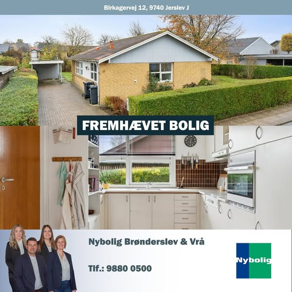 Nybolig Brønderslev & Vrå præsenterer hyggelig etplansvilla i Jerslev
