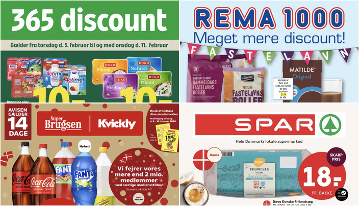 Kims chips til kun 10 kr. og fastelavnsboller fra Rema 1000 til 8 kr. - se ugens lokale tilbud