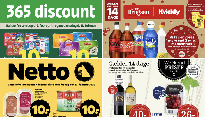 Spier PS vin til kun 40 kr. og Danonino eller Actimel til 10 kr. - se de gode lokale tilbud