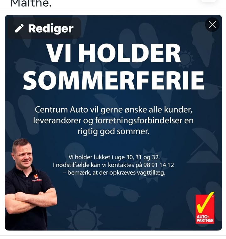 Centrum Auto holder sommerlukket for at lade op og justere tandremme