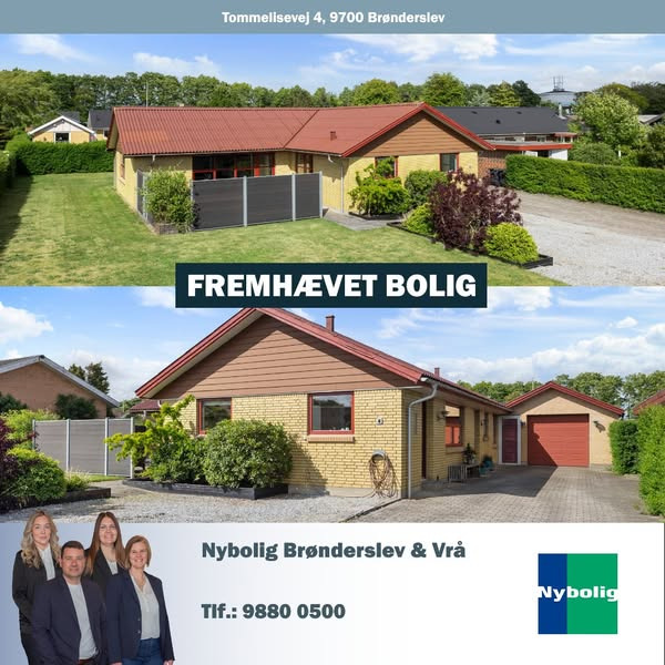 Nybolig Brønderslev & Vrå præsenterer indbydende etplansvilla i Nordbyen, Brønderslev