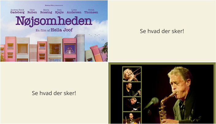 Nyd musik og film i Hadsten denne weekend