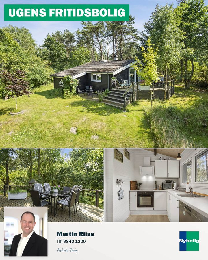 Nybolig Sæby A/S præsenterer ugens fritidsbolig i idylliske omgivelser på Skovstien 7 i Lyngså
