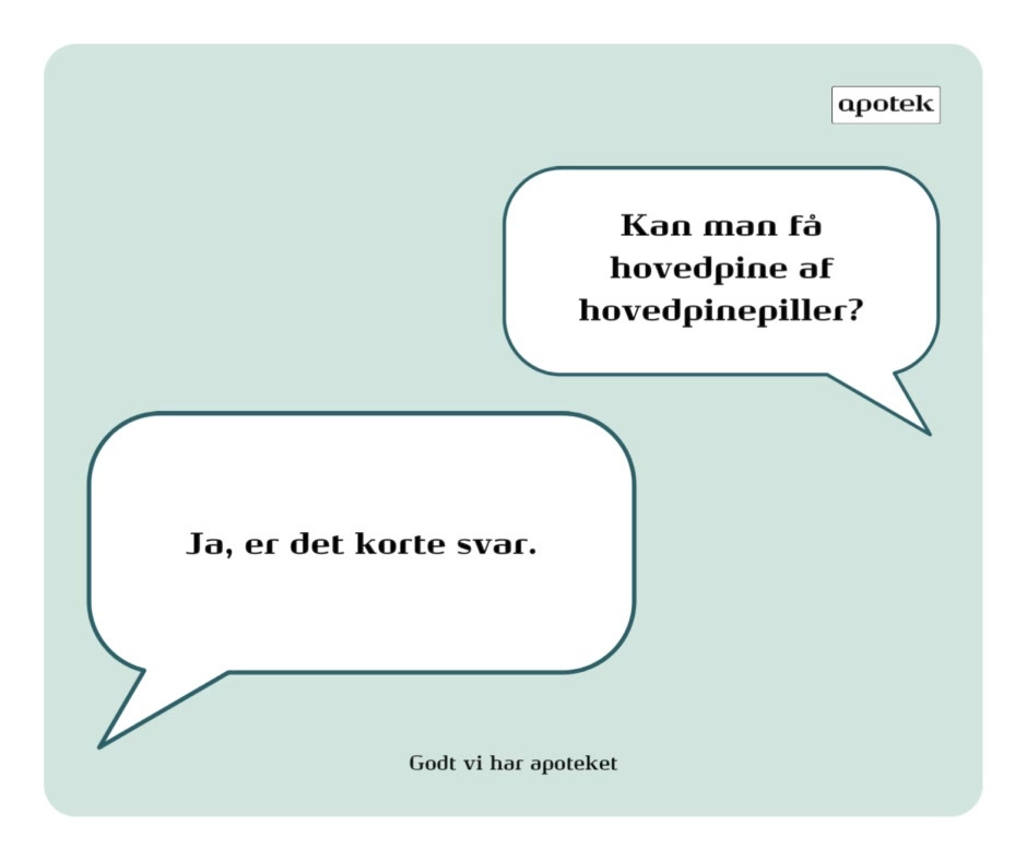 Ikast Apotek advarer mod medicinoverforbrugshovedpine ved for højt indtag af smertestillende medicin