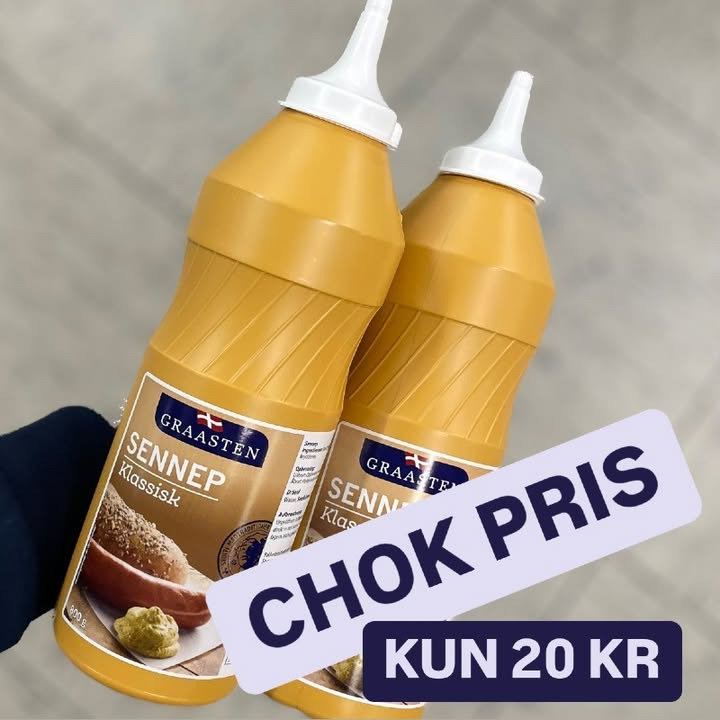 SuperBrugsen Dronninglund lancerer tilbud på Graasten klassisk sennep til 20 kr.