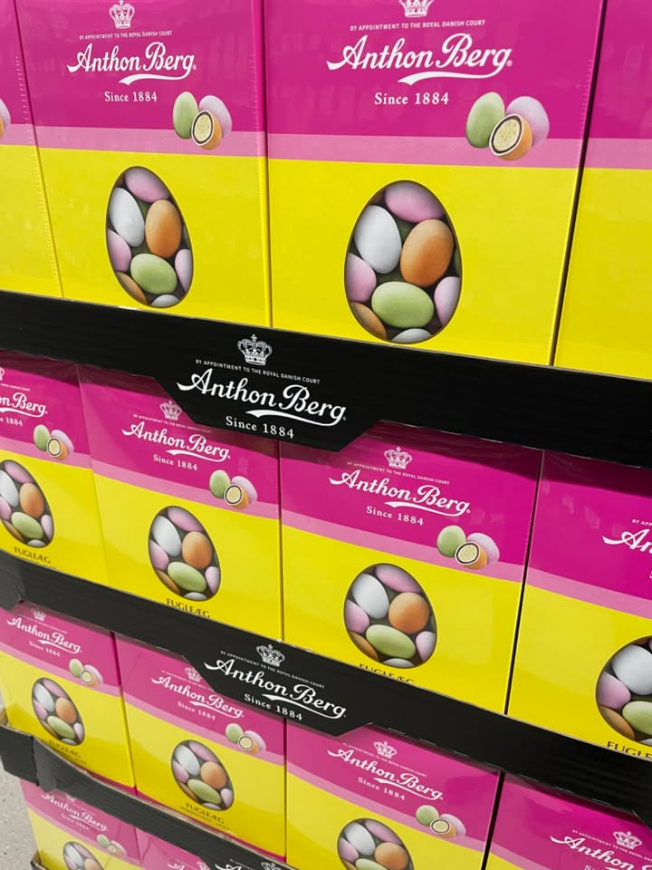Spar Nørrebro Hjørring tilbyder Anthon Berg fugleæg til kun 79 kr. – bestil nu!