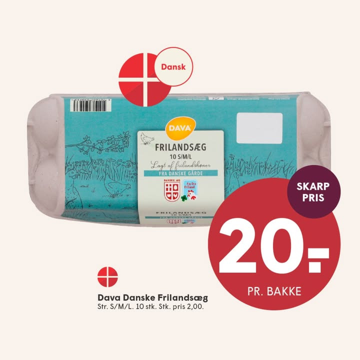 Æg til morgenmaden fra SPAR SKALLERUP A/S: Frilandsæg til skarp pris