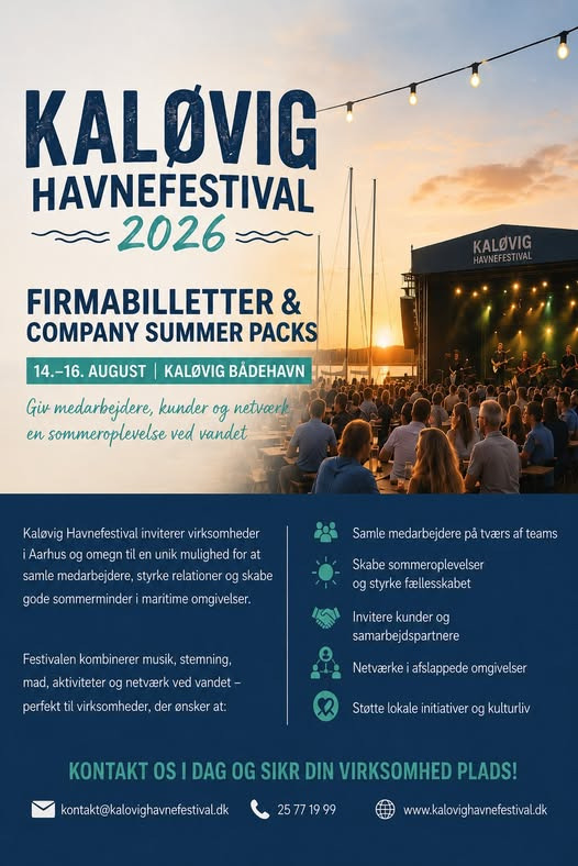 Kaløvig Havnefestival præsenterer festival ved vandet