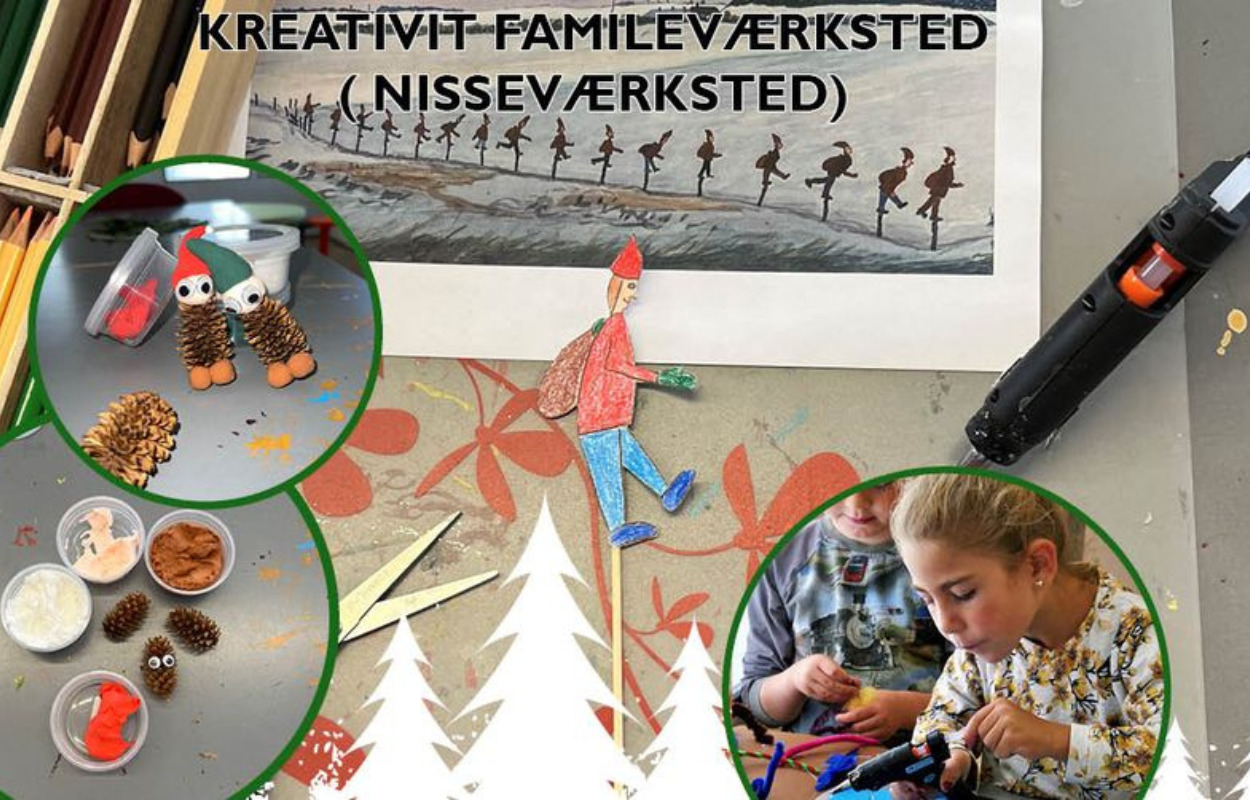 Slip julekreativiteten løs til kreativt nisseværksted i Hjørring 