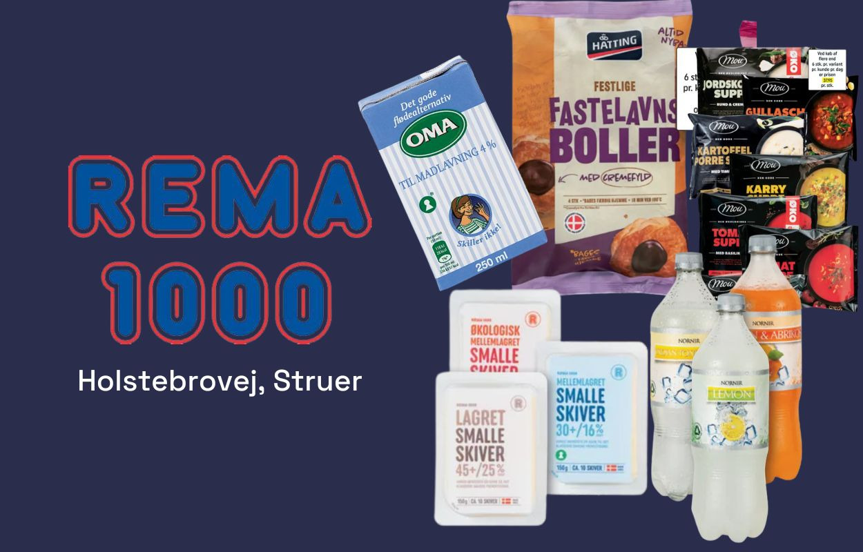 Fristende tilbud hos REMA 1000 Struer