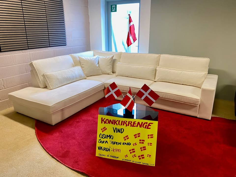 Kumo Outlet udlodder en Osima sofa i fødselsdagskonkurrence
