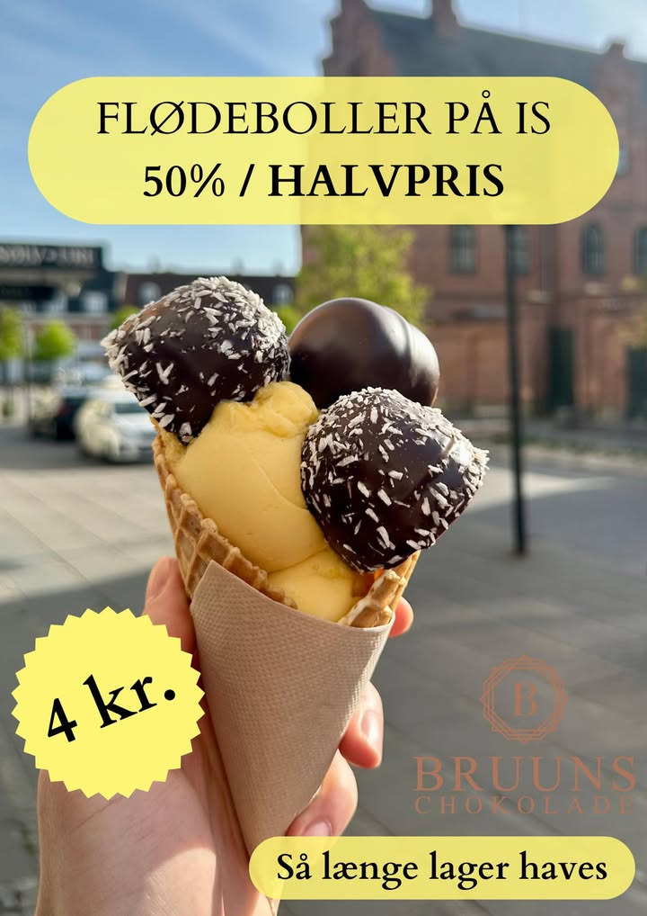 Bruuns Chokolade tilbyder flødeboller til halv pris efter bestillingsfejl
