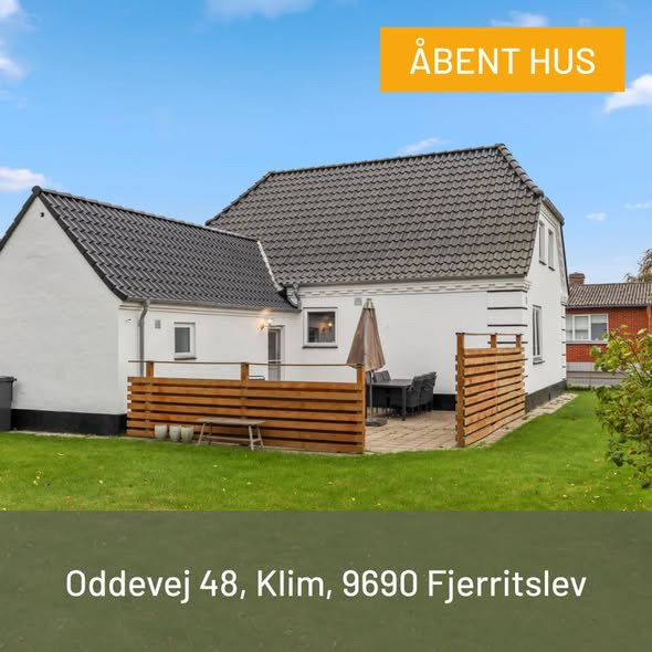 Mæglerhuset Asger Larsen inviterer til åbent hus i Fjerritslev på søndag