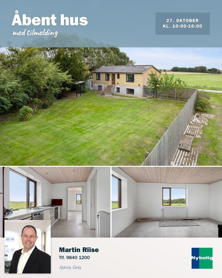 Nybolig Sæby A/S inviterer til åbent hus i charmerende ejendom 27/10