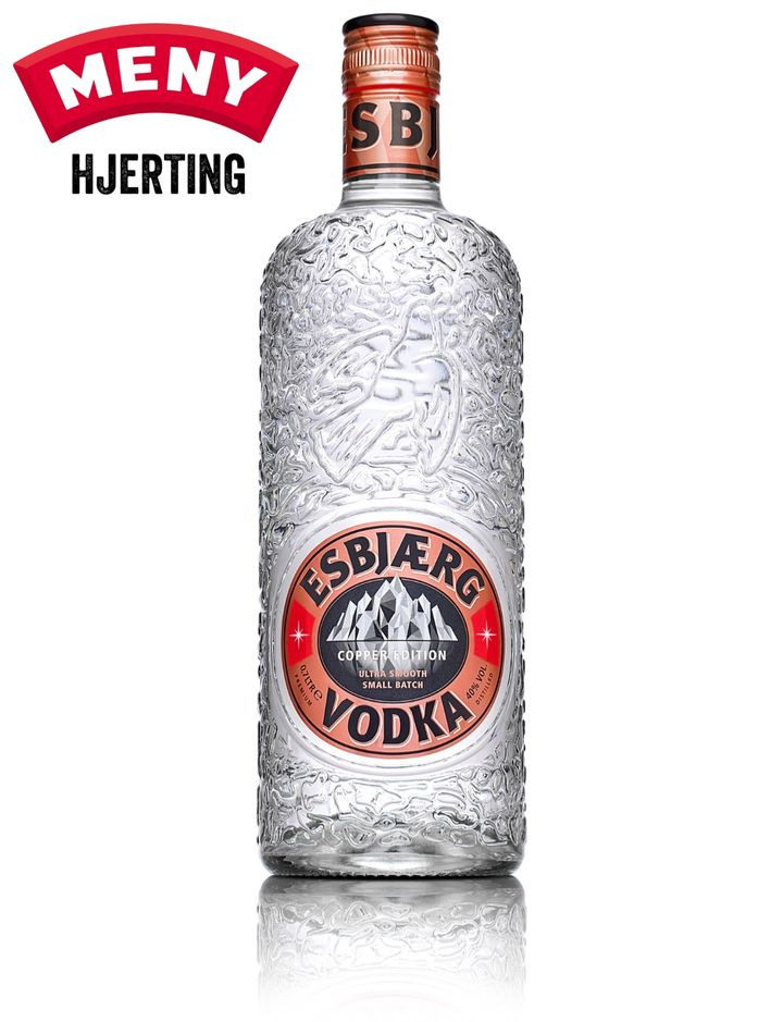 Esbjærg Copper Vodka tilbage hos MENY Hjerting til specialpris