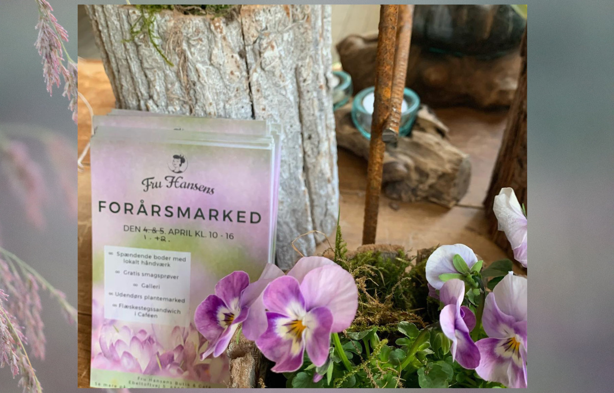 Klar til forår? Fru Hansens indbyder til påskemarked d. 1. og 2. april! 🐣