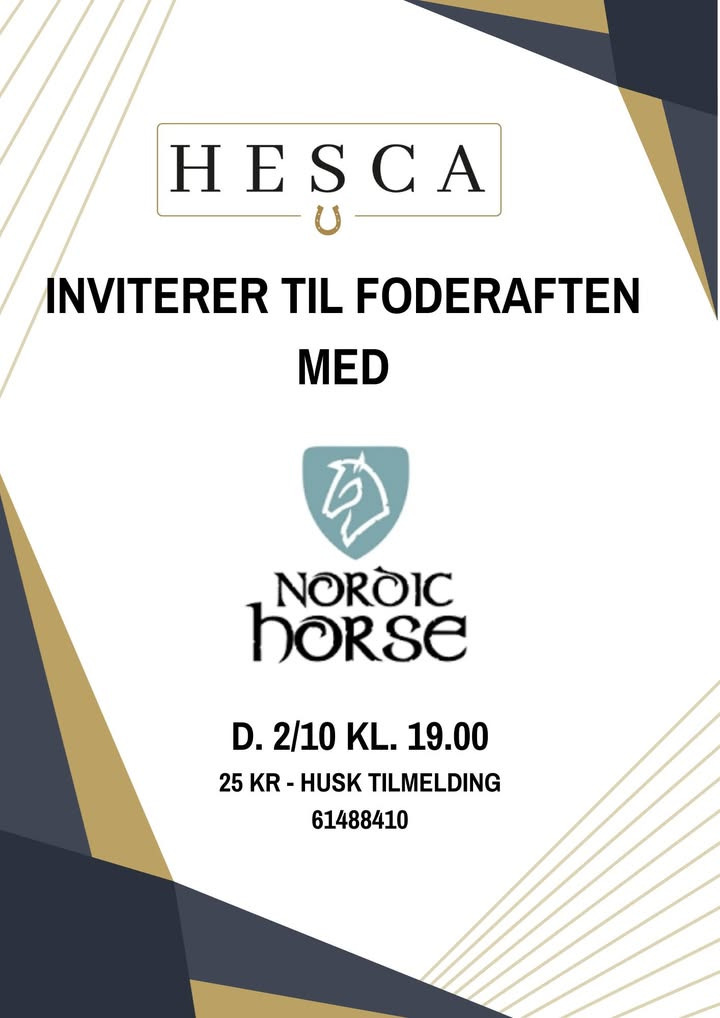 HESCA inviterer til foderaften med Nordic Horse