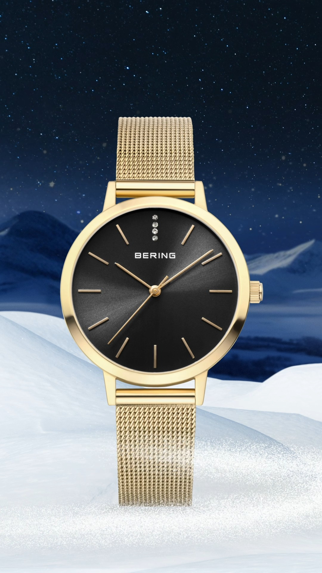 Nyt Syn Brøndum Jeppesen præsenterer elegante BERING ure i gyldne og grå nuancer