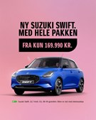 Ny Swift lanceres med imponerende udstyr fra 169.990 kr. hos Henrik Christensen A/S i Fredericia