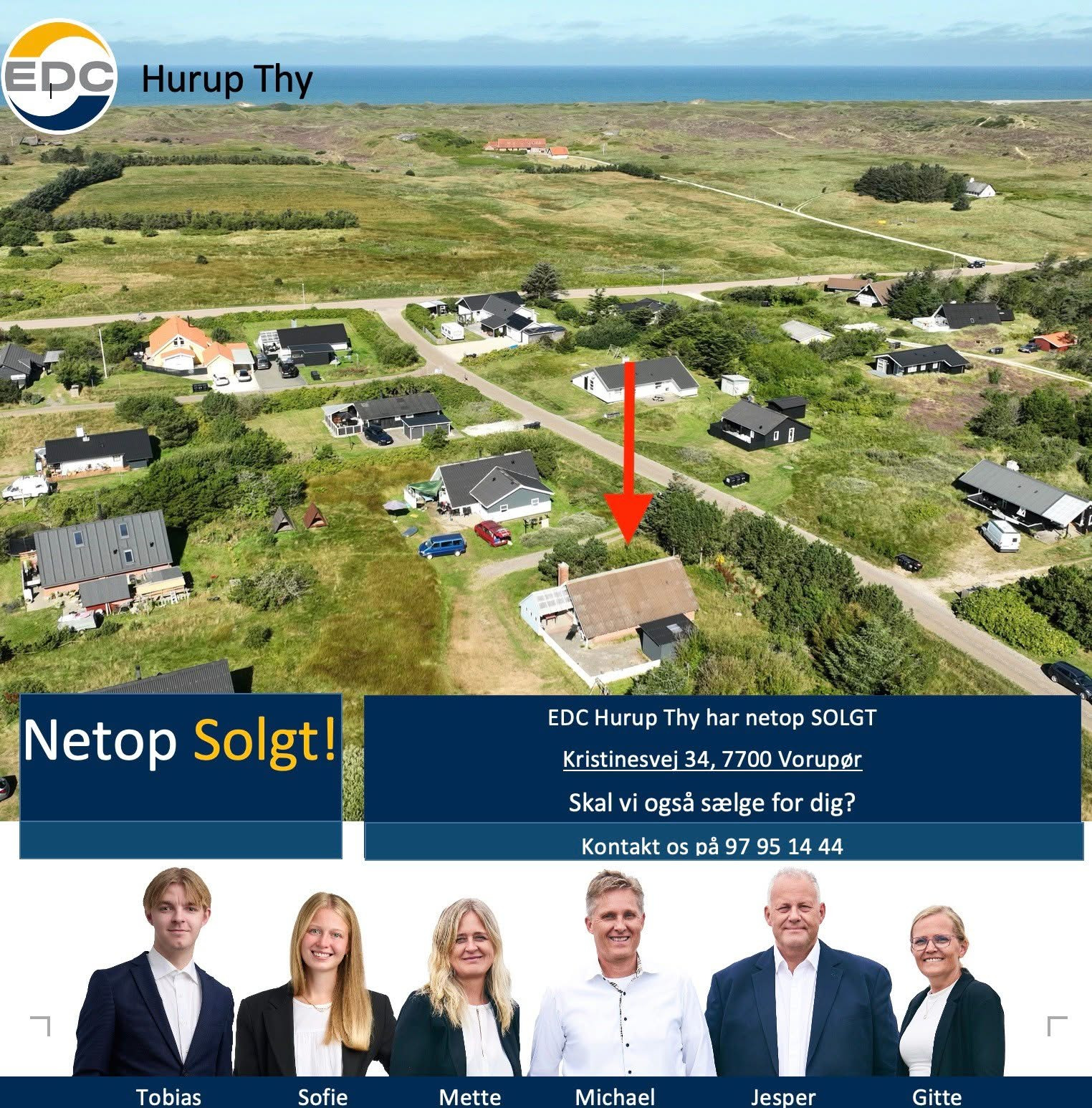 EDC Hurup Thy fejrer boligsalg i Vorupør og tilbyder gratis salgstjek