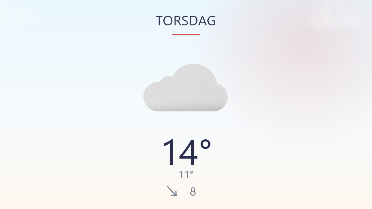 Blæsende fredag med lidt regn i luften