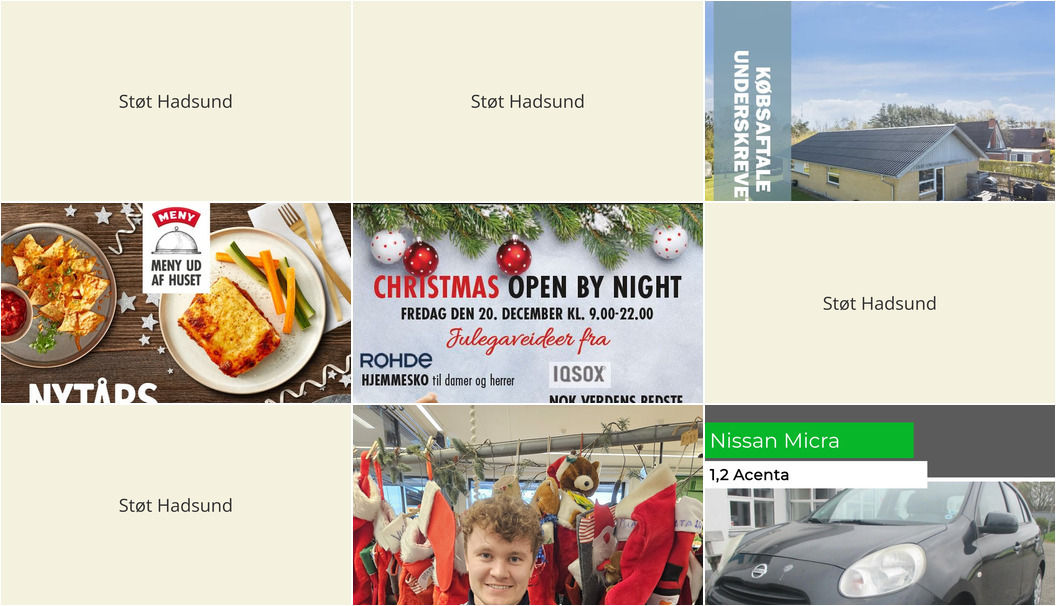 Nyt fra Oscar Biludlejning, Meny Als, Nybolig Hadsund og 3 andre
