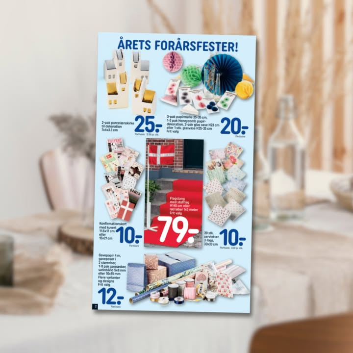 REMA 1000 Hadsund klar med festtilbehør til forårets begivenheder