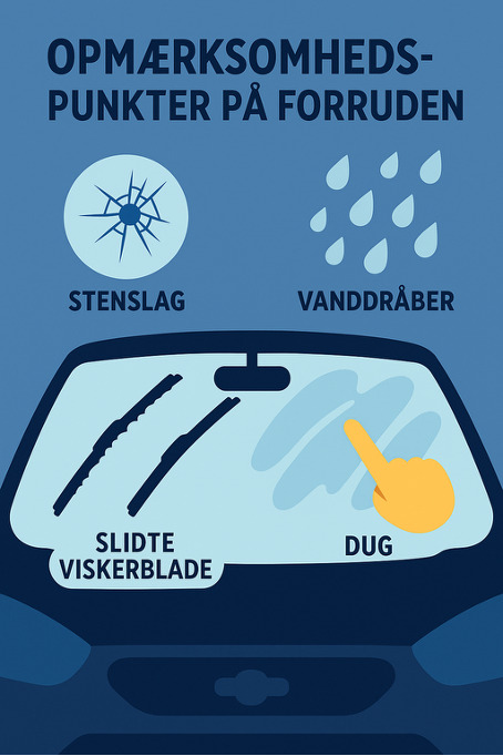 Hvilken betydning har vejret for vedligeholdelse af bilens forrude?