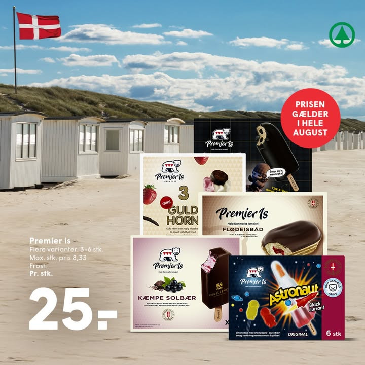SPAR SKALLERUP A/S lokker med danske is til specialpris i august