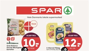 Økologiske kartofler til 10 kr. og Coca-Cola til 10 kr. - se de lokale tilbud fra Spar