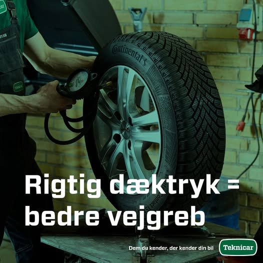 Hadsund Autohandel ApS opfordrer til regelmæssigt tjek af dæktryk for sikker kørsel