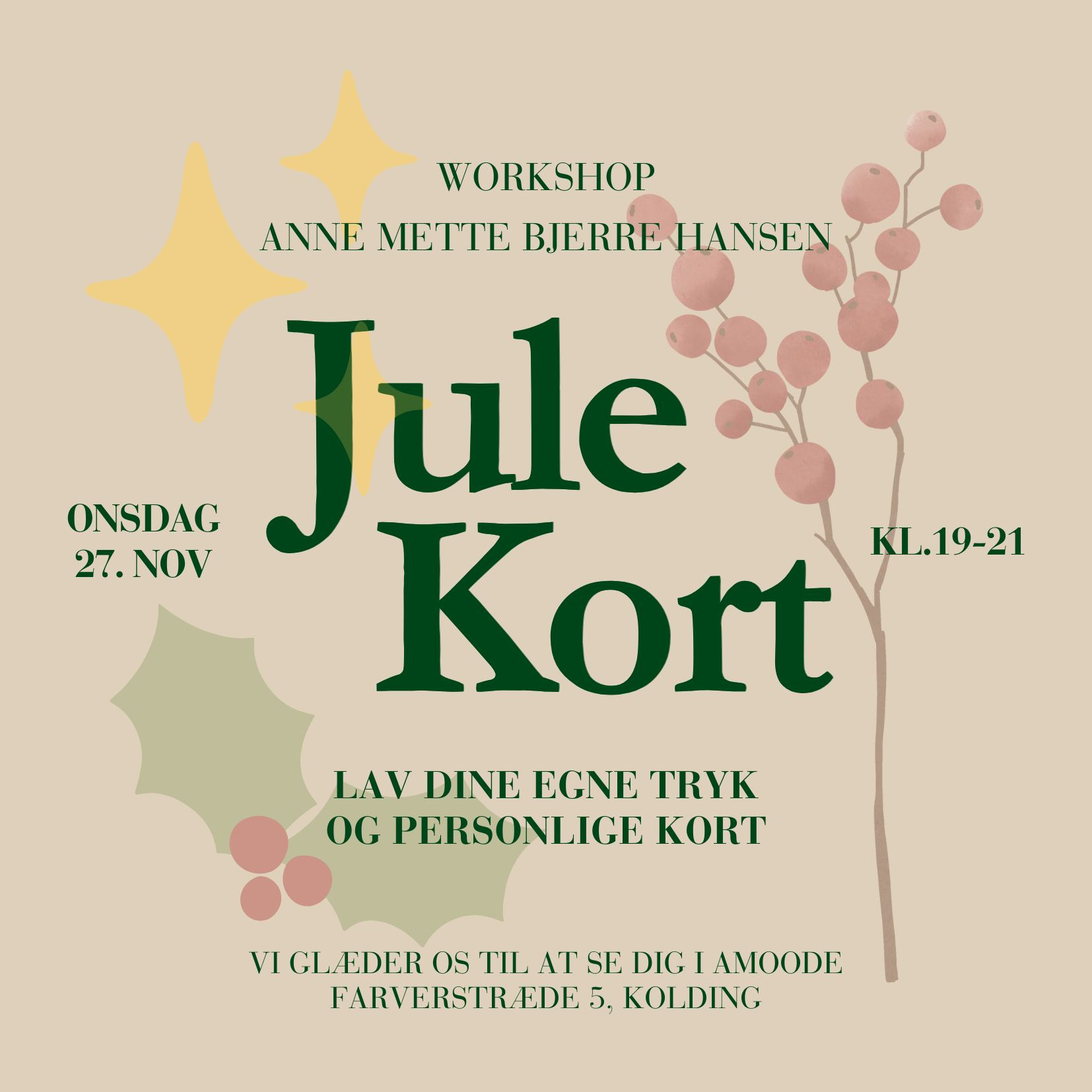 Skab personlige julekort i Kolding