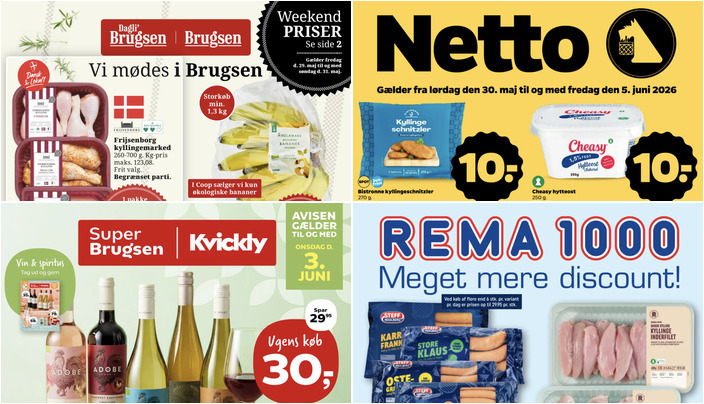Frijsenborg kyllingemarked til 32 kr. og Adobe Reserva vin til 30 kr. - Se de lokale dagligvaretilbud