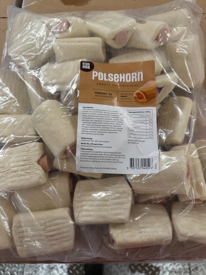 Billige frosne pølsehorn i Løvbjerg Frederikshavn