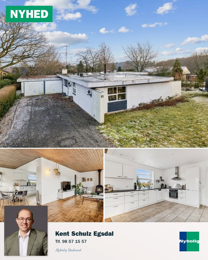 Nybolig Hadsund præsenterer rummelig villa i naturen til salg