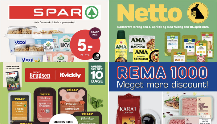 Lokale tilbud: Hakket dansk kød til kun 20 kr. og Buko flødeost til 10 kr.