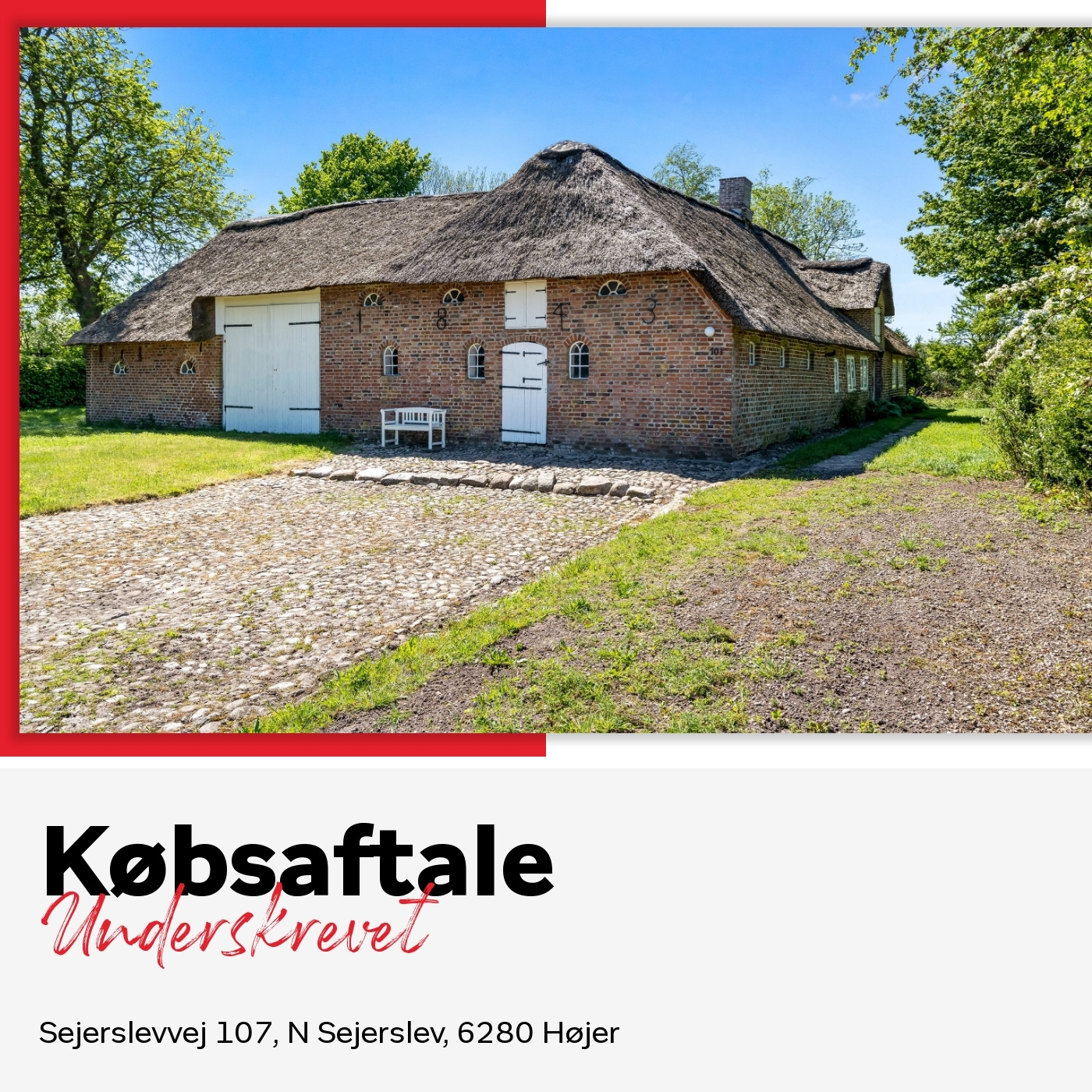 Købsaftale underskrevet for Sejerslevvej 107, Højer - Home Tønder