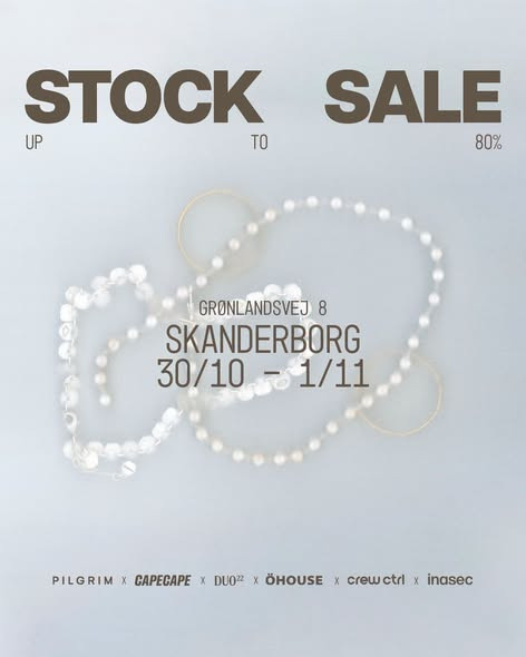 Lagersalg.com åbner Pilgrim Stock Sale i Skanderborg 30. oktober med op til 80% på smykker og solbriller