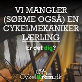 Cykelkram ApS søger cykelmekanikerlærling til en læreplads med fremtidsperspektiver