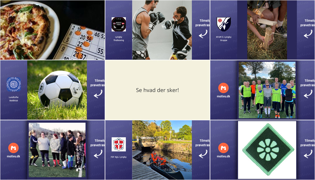 Aktiviteter i Kongens Lyngby den kommende uge: Pizza, banko, thaiboksning og meget mere