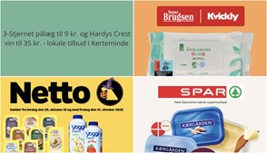 3-Stjernet pålæg til 9 kr. og Hardys Crest vin til 35 kr. - lokale tilbud i Kerteminde