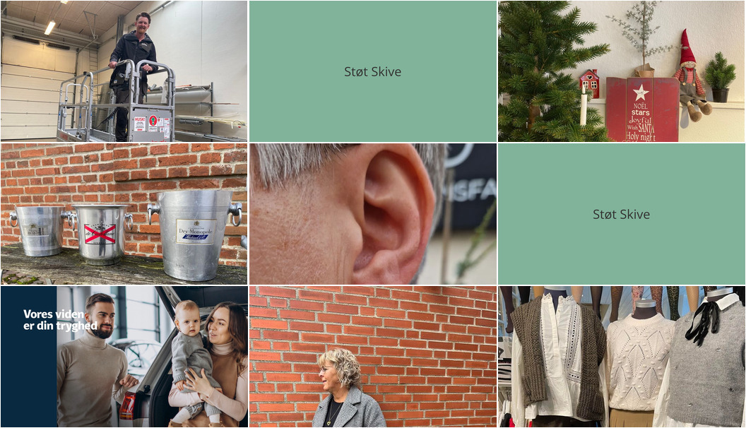 Nyt fra G.R. BILER, SKIVE A/S, WIIBEN, Pedersborg Vin og 4 andre