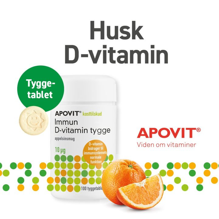 Herning Løve Apotek: husk D-vitamin til dit immunforsvar i vinterhalvåret