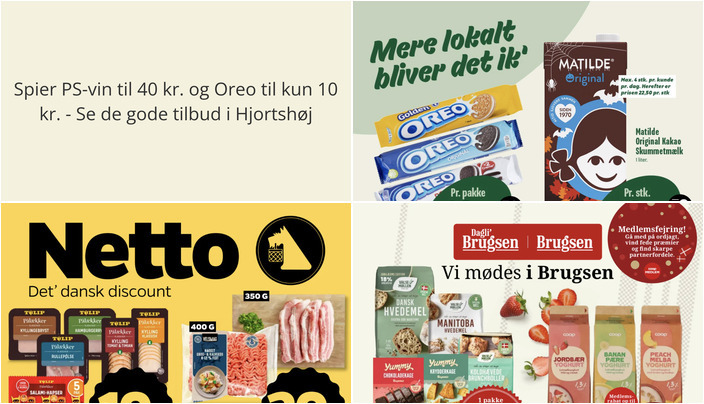 Spier PS-vin til 40 kr. og Oreo til kun 10 kr. - Se de gode tilbud i Hjortshøj