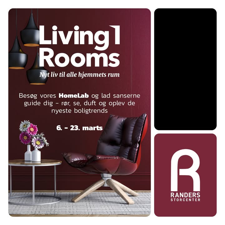 Randers Storcenter inviterer til 18 dages boligtrends i Living Rooms