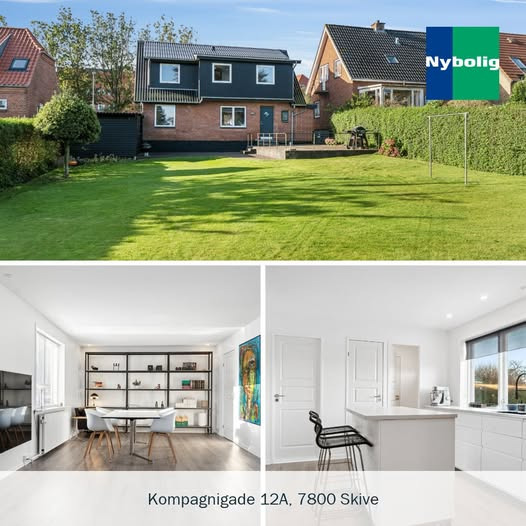 Nybolig Skive I/S præsenterer lys og moderne villa i midtbyen til salg