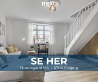 RealMæglerne Esbjerg præsenterer rummelig og indflytningsklar lejlighed på Frodesgade 163