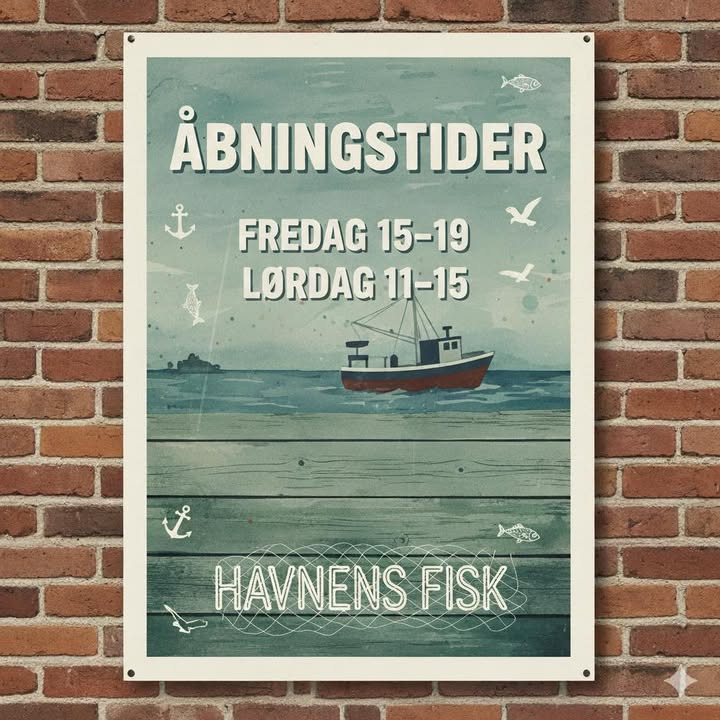 Havnens Fisk Øster Hurup deler åbningstider for det nye år