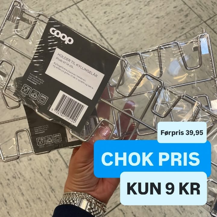 SuperBrugsen Dronninglund tilbyder smart kyllingelårsholder til grillen for 9 kr. stk.